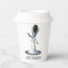 Bleib freakig! Braut von Frankenstein Pappbecher