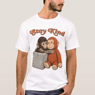 Bleib freundlich Baby Monkey Punch T-Shirt