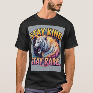 Bleib freundlich, bleib selten Fettes seltenes T T-Shirt
