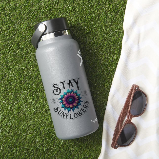 Bleib für die Sonnenblumen Aufkleber (HydroFlask Insitu)