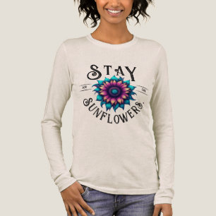 Bleib für die Sonnenblumen Tri-Blend Shirt
