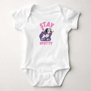 Bleib gefleckt Süße Cartoon Dalmatiner Baby Stramp Strampler