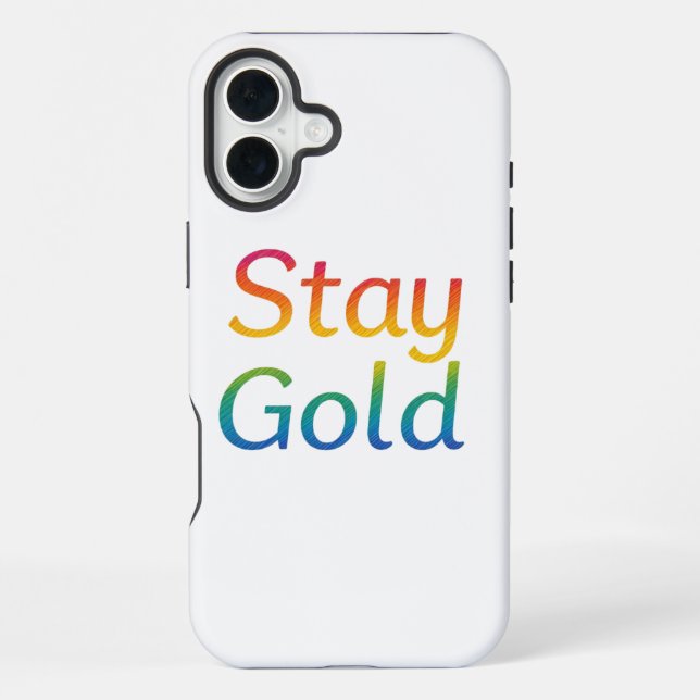 Bleib Gold iPhone-Hülle iPhone Hülle (Rückseite)