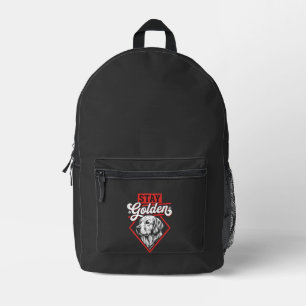 Bleib golden Golden Retriever Hund Bedruckter Rucksack