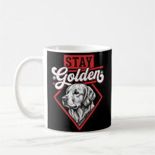 Bleib golden Golden Retriever Hund Kaffeetasse