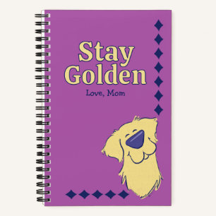 "Bleib Golden" Golden Retriever Personalisiert Cus Notizbuch
