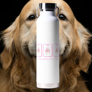 Bleib golden... Lass uns Mahj spielen Golden Retri Trinkflasche