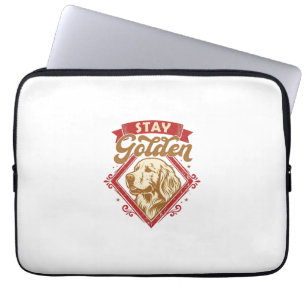 Bleib Golden Retriever Hund Roter Diamant_1 Laptopschutzhülle