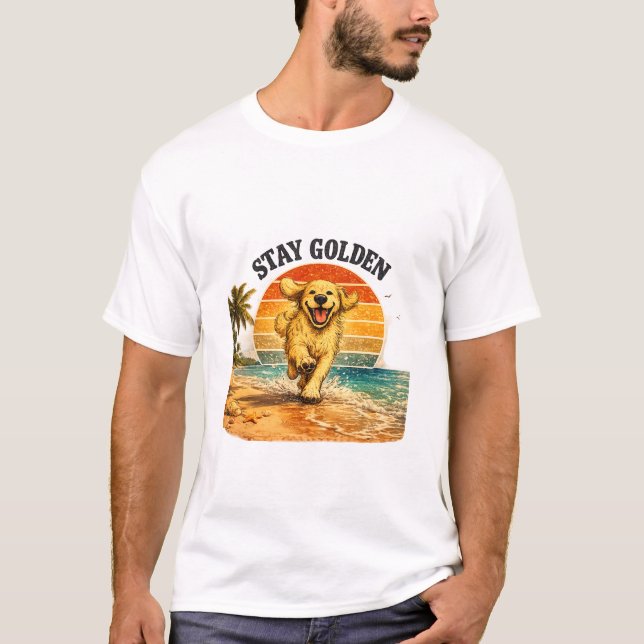 BLEIB GOLDEN T-Shirt (Vorderseite)