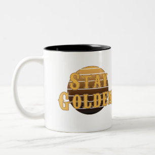 Bleib golden vintage zweifarbige tasse