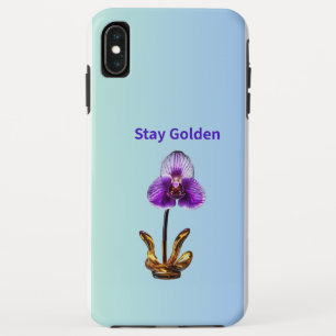 Bleib Goldene Orchidee Case-Mate iPhone Hülle