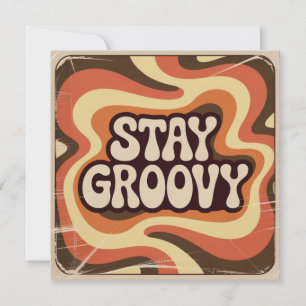 Bleib groovy feiertagskarte