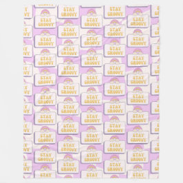 Bleib groovy fleecedecke