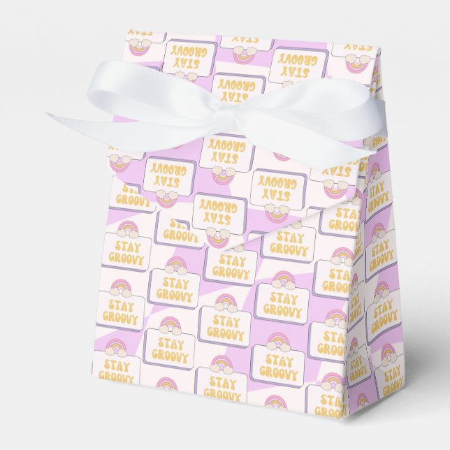 Bleib groovy geschenkschachtel (Vorderseite)