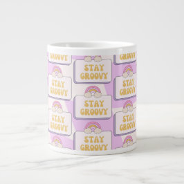 Bleib groovy Jumbo-Tasse