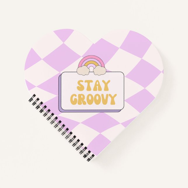 Bleib groovy notizbuch (Vorderseite)