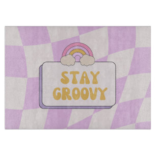 Bleib groovy schneidebrett
