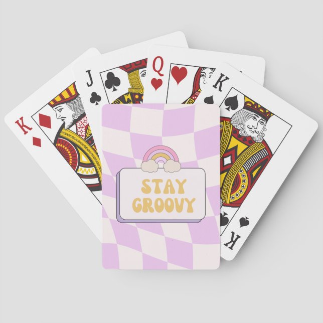 Bleib groovy spielkarten (Rückseite)