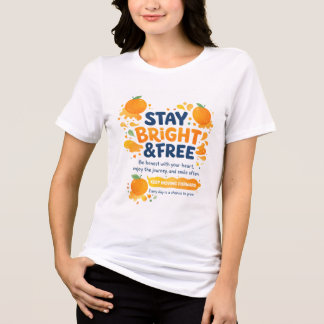 Bleib hell und frei positive Zitate Tri-Blend Shirt