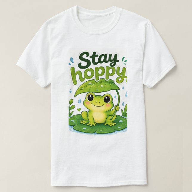 Bleib hoppy. T-Shirt (Design vorne)