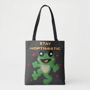 Bleib Hoptimistisch Süßer Frosch Wortwitz Lustiger