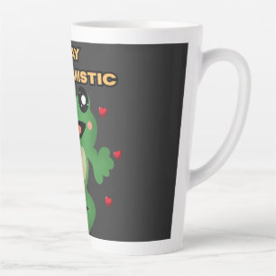 Bleib Hoptimistisch Süßer Frosch Wortwitz Lustiger Milchtasse