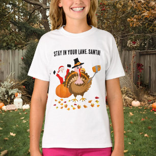 Bleib in deiner Spur, Santa beim Fotobombing Truth T-Shirt