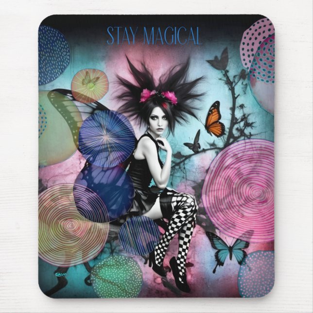 Bleib Magisch Frauen  Mousepad (Vorne)