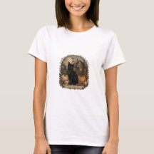 "Bleib Magisch" Schwarze Katze Cottagecore Hallowe