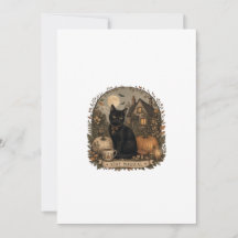 Bleib Magisch Schwarze Katze Cottagecore Halloween