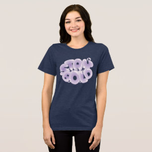 Bleib Mutig – Bubble-Typografie Pastell Tri-Blend Shirt