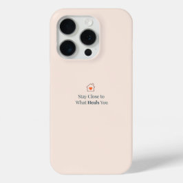 Bleib nah bei dem, was dich heilt Minimal Motivier Case-Mate iPhone Hülle