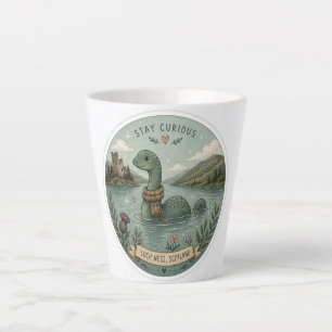 Bleib neugierig Cozy Kryptid Nessie Loch Ness Mons Milchtasse