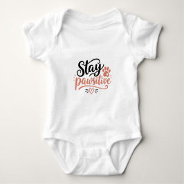 Bleib Pawsitiv Baby Strampler