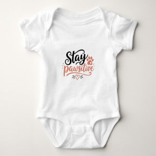 Bleib Pawsitiv Baby Strampler