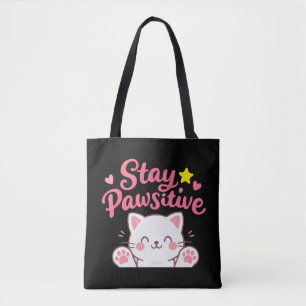Bleib Pawsitiv – Süßes Katzen-Motivationsdesign