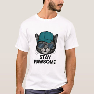 Bleib Pfotig – Katzen Edition T-Shirt