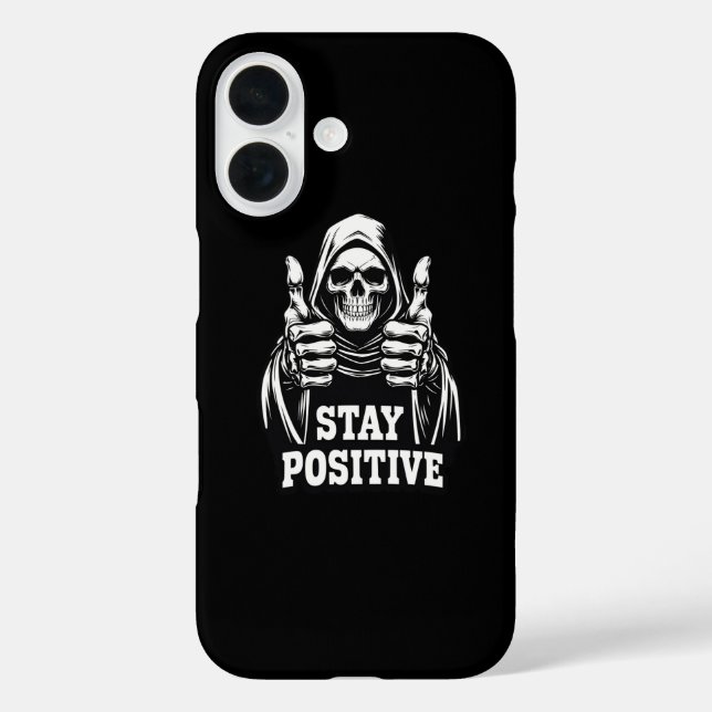Bleib positiv Case-Mate iPhone hülle (Rückseite)