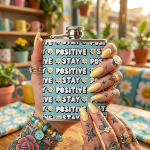 Bleib positiv flachmann