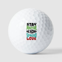 Bleib positiv golfball
