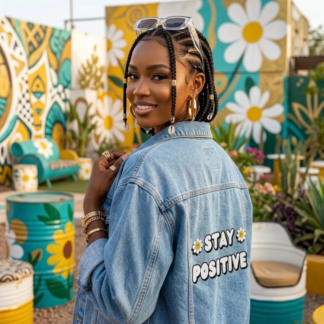 Bleib positiv jeansjacke (Von Creator hochgeladen)
