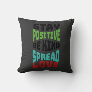 Bleib positiv kissen