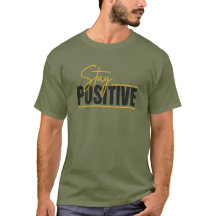 Bleib positiv – Minimalistische Inspirierende Zita