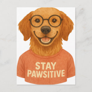 Bleib Positiv Postkarte