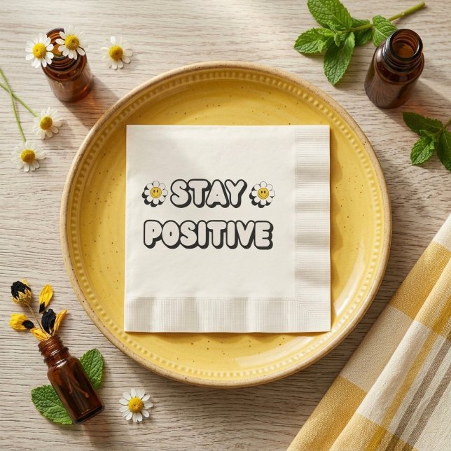 Bleib positiv serviette (Von Creator hochgeladen)