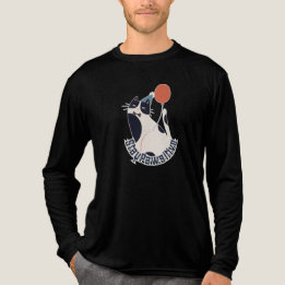 Bleib Positiv Vintage Style Katzenliebhaber T-Shir Tri-Blend Shirt
