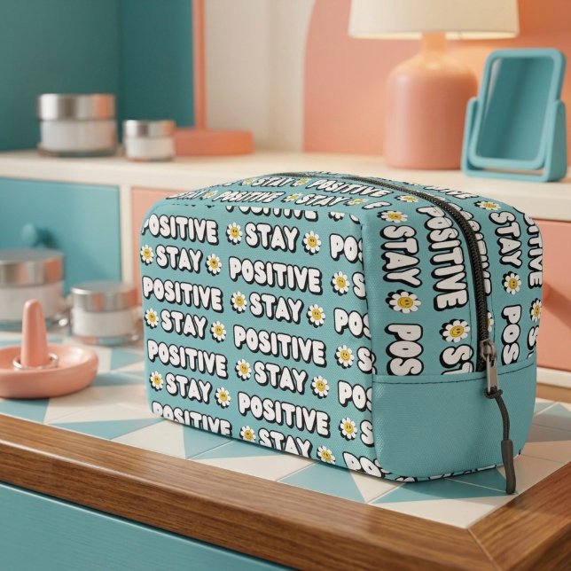 Bleib positiv waschbeutel (Von Creator hochgeladen)