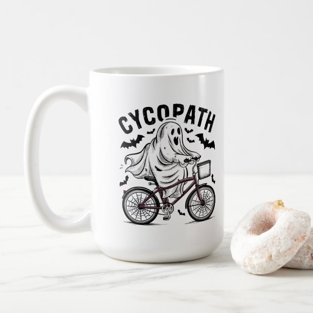 Bleib real Cycle Kaffeetasse (Mit Donut)