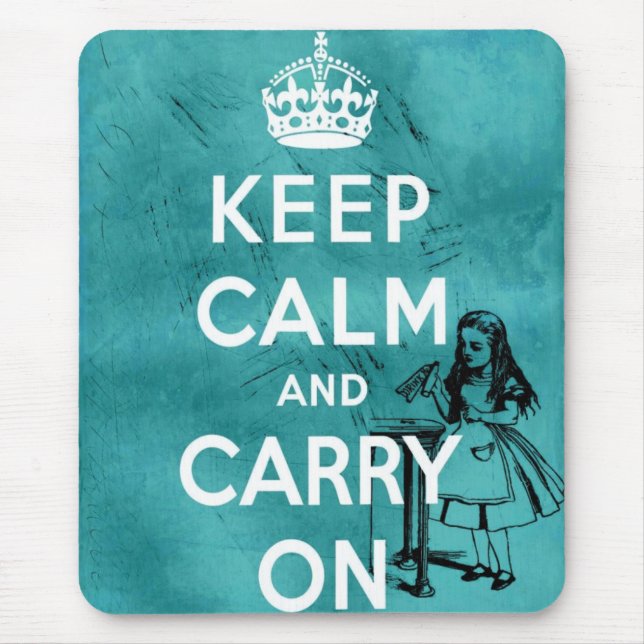 Bleib ruhig Alice Mousepad (Vorne)