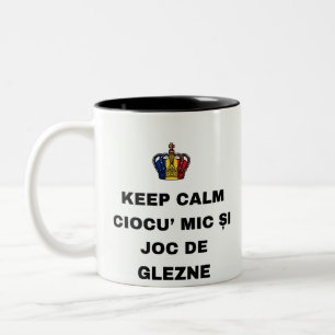 BLEIB RUHIG CIOCU' KLEINER KNÖCHEL UND KNÖCHELSPIE ZWEIFARBIGE TASSE